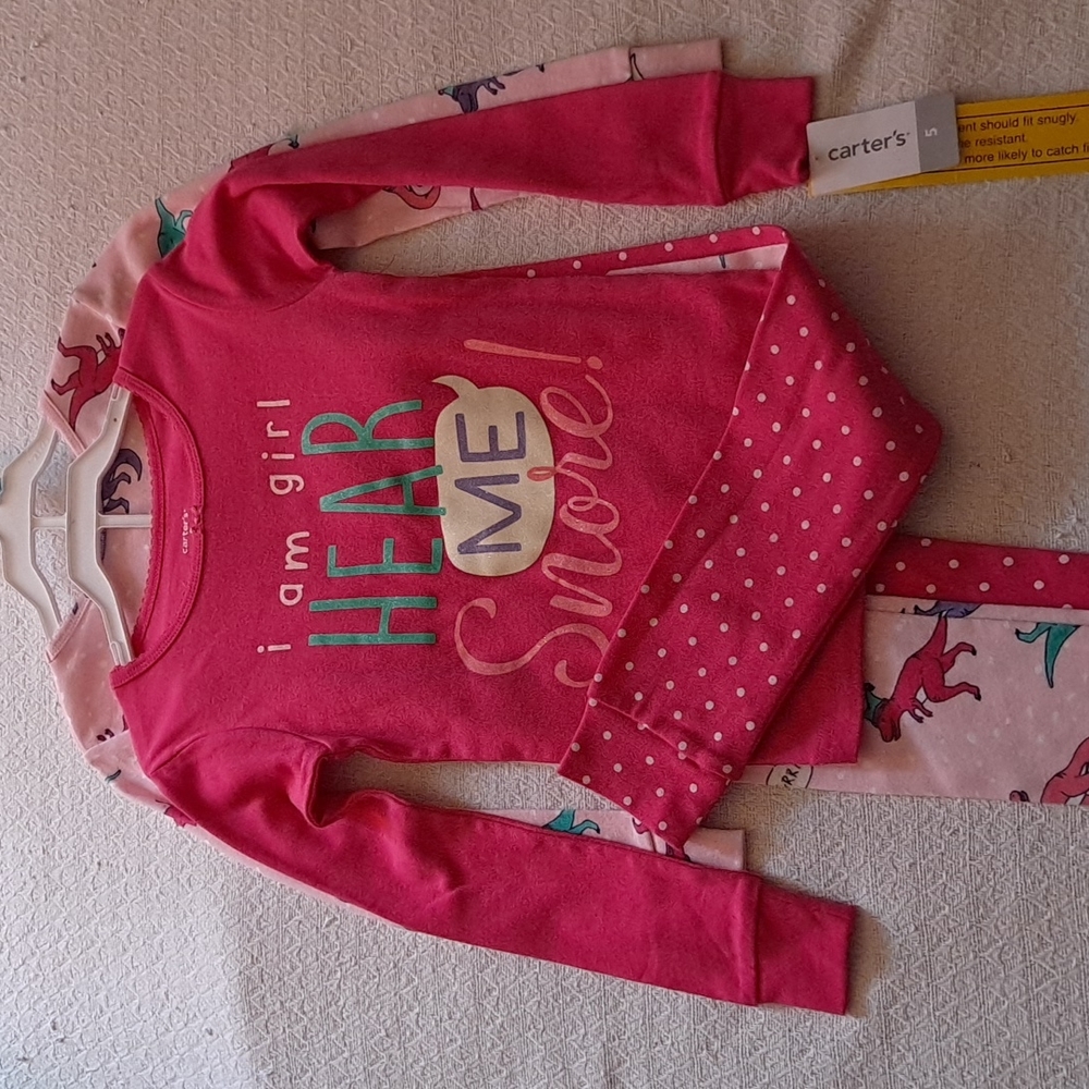 NEW Carter's Dino Print Pajama Set